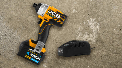 JCB 18V BRUSHLESS IMPACT DRIVER, 5AH BATTERY AND CHARGER