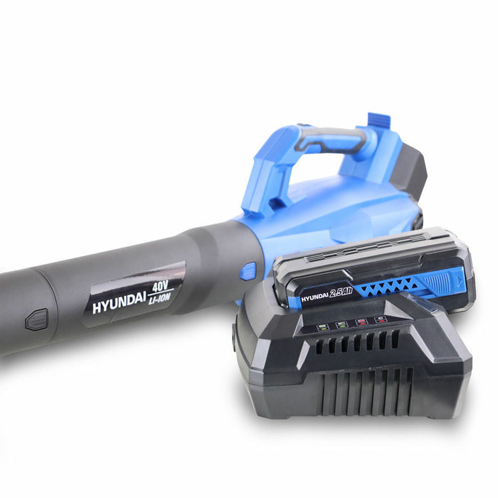 Hyundai 40V Lithium-Ion Battery-Powered Cordless Leaf Blower | HYB40LI | 3 Year Warranty