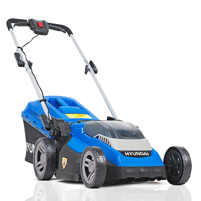 Hyundai 38cm Cordless 40v Lithium-Ion Battery Roller Lawnmower with Battery and