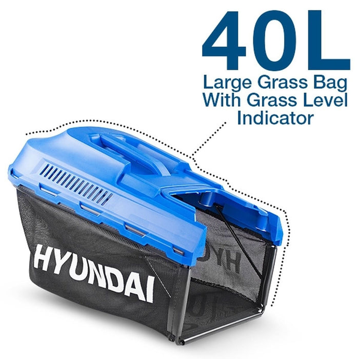 Hyundai 38cm Corded Electric 1600w/230v Roller Mulching Lawnmower | HYM3800E | 3