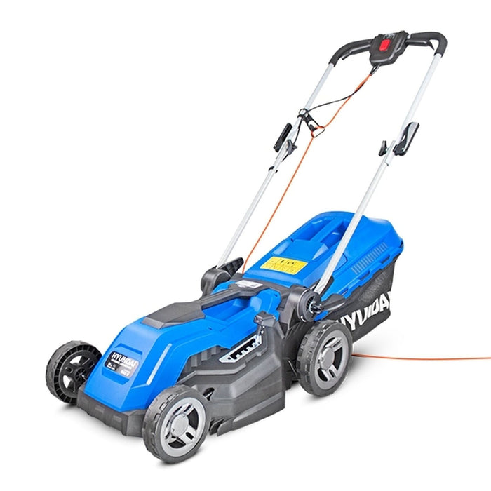Hyundai 38cm Corded Electric 1600w/230v Roller Mulching Lawnmower | HYM3800E | 3