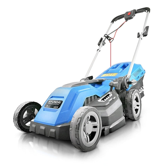 Hyundai 38cm Corded Electric 1600w/230v Roller Mulching Lawnmower | HYM3800E | 3