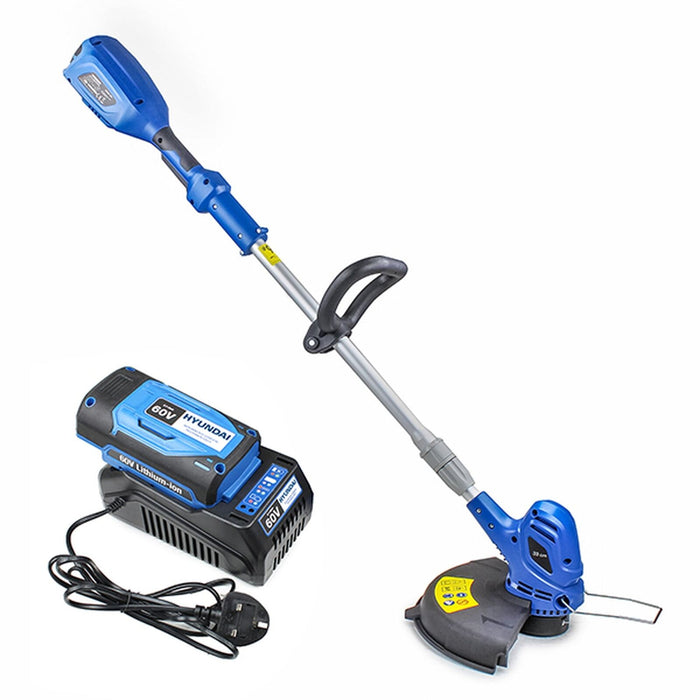 Hyundai 60v Lithium-ion Cordless Battery Grass Trimmer With Battery and Charger