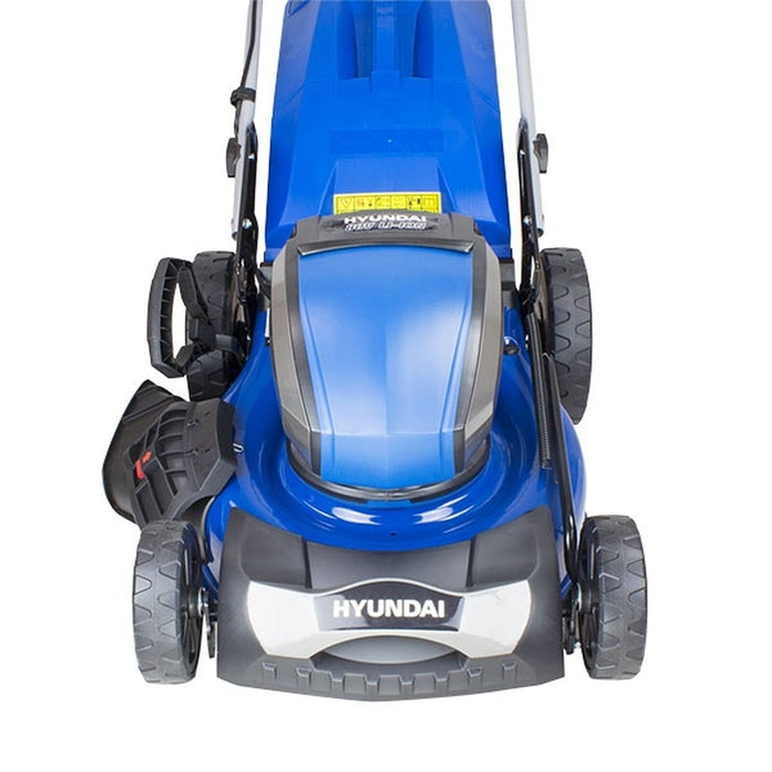 Hyundai 80V Lithium-Ion Cordless Battery Powered Lawn Mower 45cm Cutting Width W