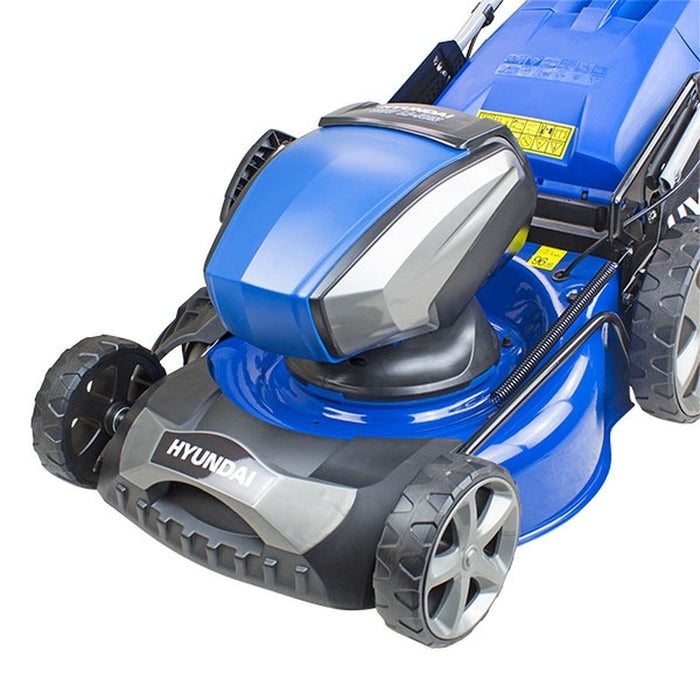 Hyundai 18"/45cm Cordless 80v Lithium-Ion Battery Self Propelled Lawnmower with