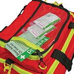 Empty Emergency Bag, Medium, Polyester, Red