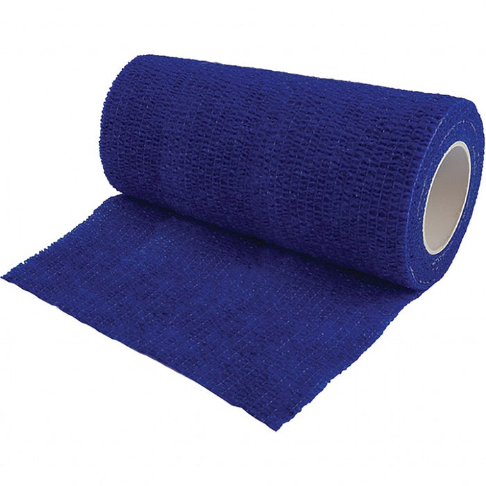 Blue Cohesive Bandages Non-Woven, 10cmx4.5m