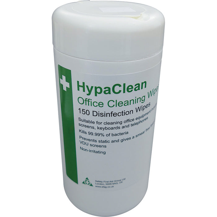 HypaClean Office Cleaning Wipes, Tub of 150