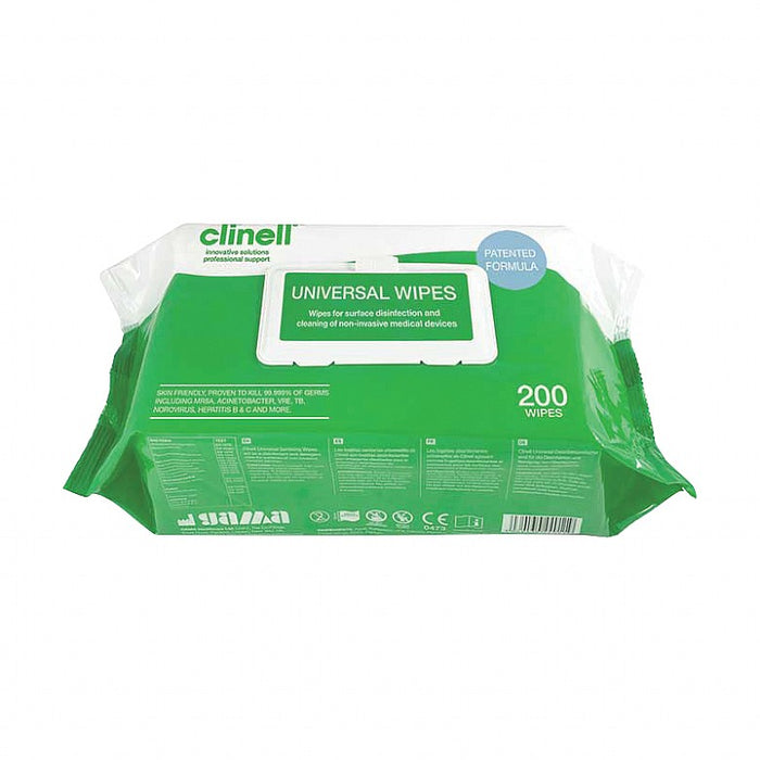 Clinell Universal Wipes - Pack of 200