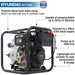 Hyundai 80mm 3" Diesel Trash Water Pump | DHYT80E | 1-Year-Gold Warranty