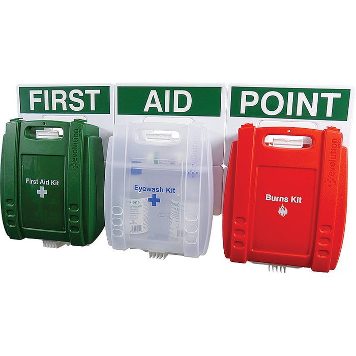 Evolution First Aid, Eye Wash and Burns Point