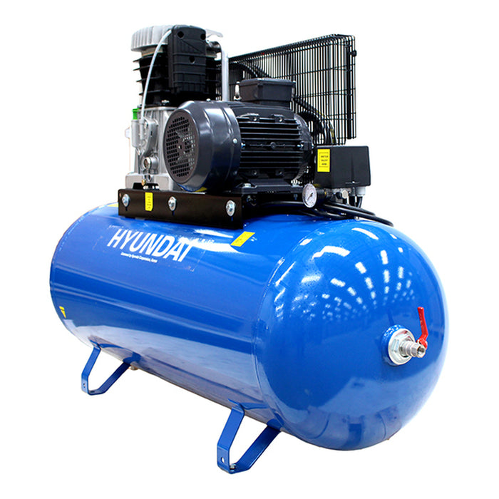 Hyundai 270 Litre Air Compressor, 21CFM/145psi, 3-Phase Pro-series 7.5hp | HY75270-3 | 2 Year Hyundai warranty