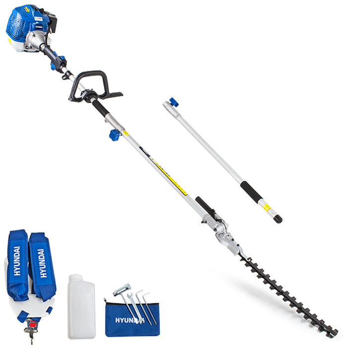 Hyundai 52cc Long Reach Petrol Pole Hedge Trimmer/Pruner | HYPT5200X | 3 Year Warranty