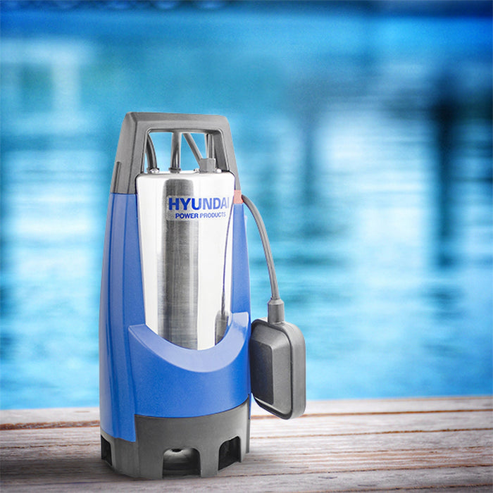 HYUNDAI 850W Stainless Steel Electric Submersible Dirty Water Pump | HYSP850D | Hyundai 3 year UK Platinum Warranty