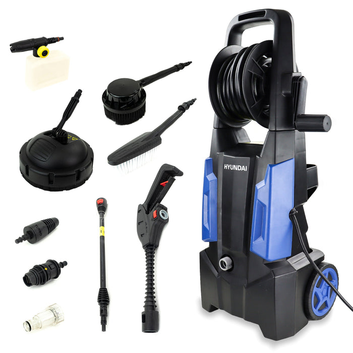 Hyundai 1900W 2100psi 145bar Electric Pressure Washer With 6.5L/Min Flow Rate | HYW1900E