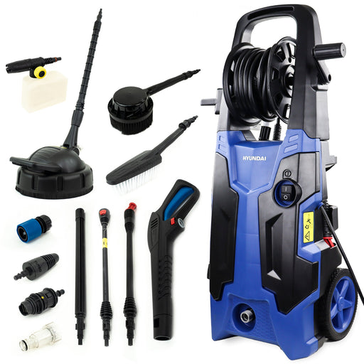 Hyundai 2500W 2610psi 180bar Electric Pressure Washer With 8.5L/Min Flow Rate | HYW2500E | 3 Year Hyundai Warranty