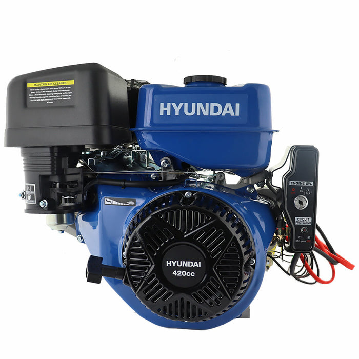 Hyundai 457cc 15hp 25mm Electric-Start Horizontal Straight Shaft Petrol Engine, 4-Stroke, OHV | IC460XE-25 | 2 Year Warranty