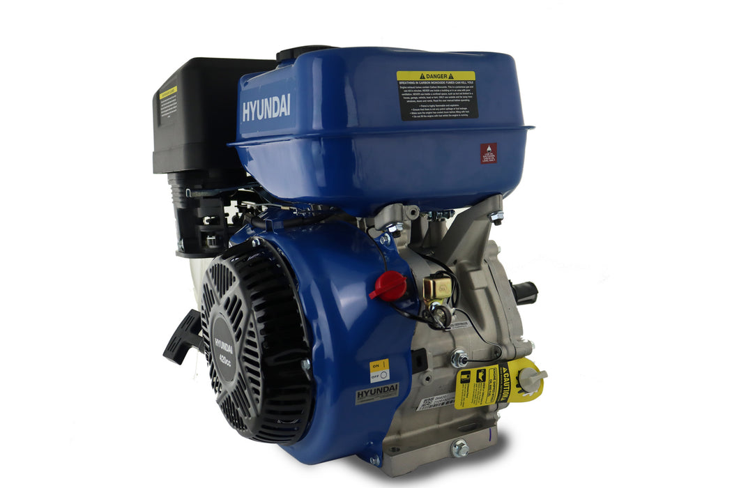 Hyundai 457cc 15hp 25mm Horizontal Straight Shaft Petrol Engine, 4-Stroke, OHV | IC460X-25 | 2 Year Warranty