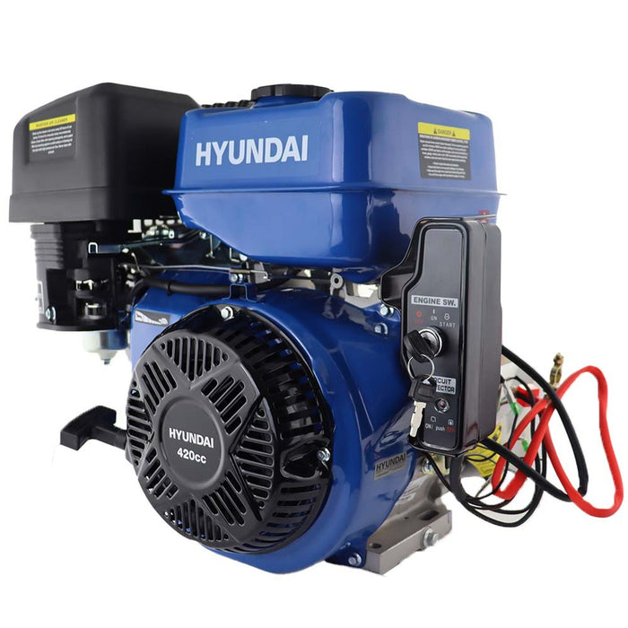 Hyundai 457cc 15hp 25mm Electric-Start Horizontal Straight Shaft Petrol Engine, 4-Stroke, OHV | IC460XE-25 | 2 Year Warranty