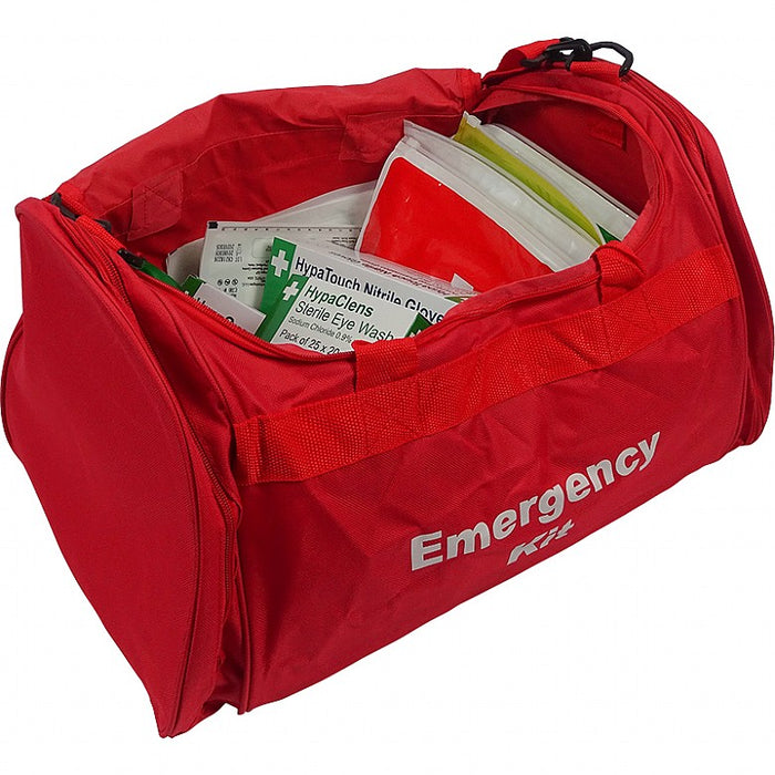 Emergency Trauma Kit in Red Emergency Bag