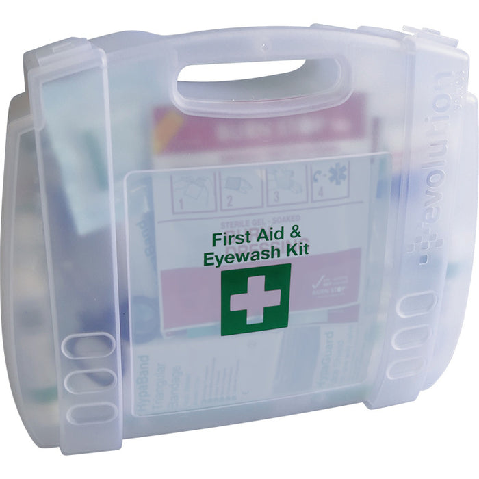 Evolution British Standard Compliant Small First Aid Kit & Eyewash