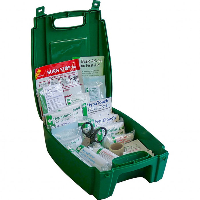 Evolution Catering First Aid Kit BS8599 in Green Case