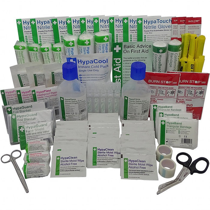 British Standard Compliant Comprehensive First Response Kit