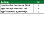 Plus 2x500ml Eye Wash Kit with 8 Eye Wash Pods