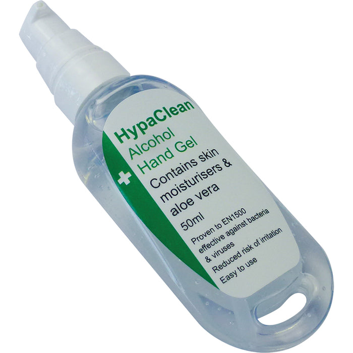 50ml HypaClean Alcohol Hand Gel Pump