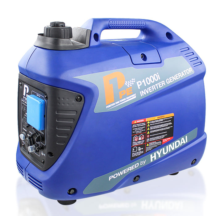 P1 1000W Portable Petrol Inverter Suitcase Generator (Powered by Hyundai) | P1000i | 2 Year Warranty