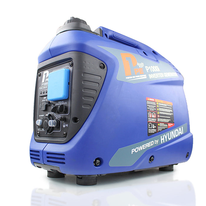 P1 1000W Portable Petrol Inverter Suitcase Generator (Powered by Hyundai) | P1000i | 2 Year Warranty