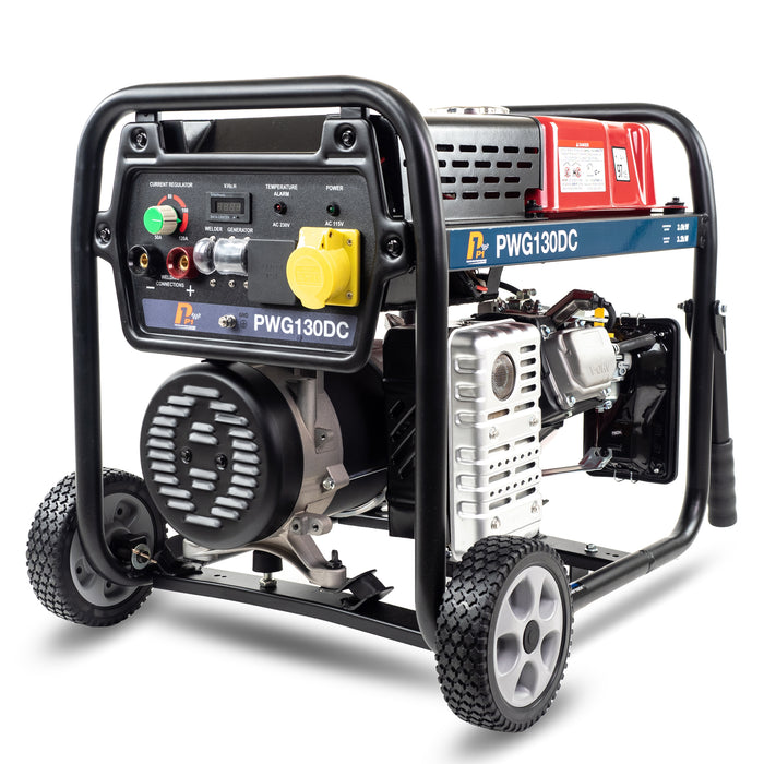 P1 3.2kW / 4kVa Petrol Welder Generator, 120 Amp DC Welder by Position 1 Power Equipment | PWG130DC | 2 Year Warranty