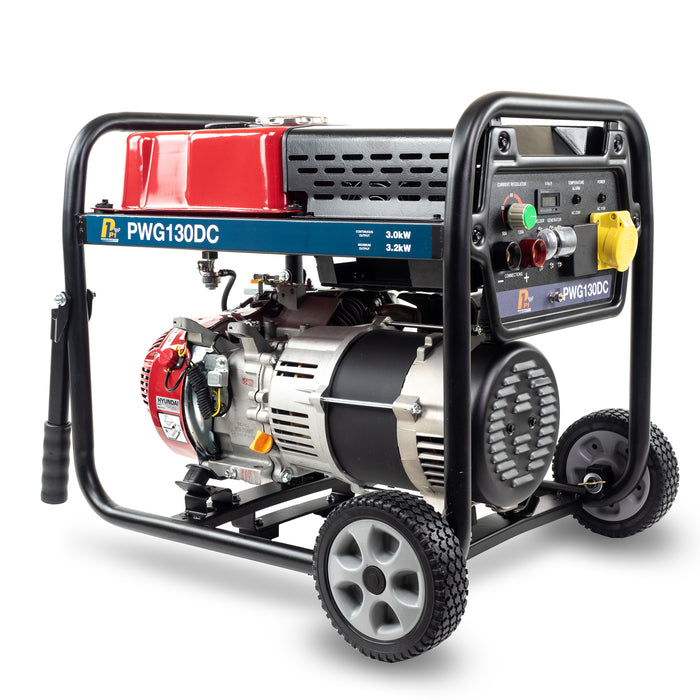 P1 3.2kW / 4kVa Petrol Welder Generator, 120 Amp DC Welder by Position 1 Power Equipment | PWG130DC | 2 Year Warranty