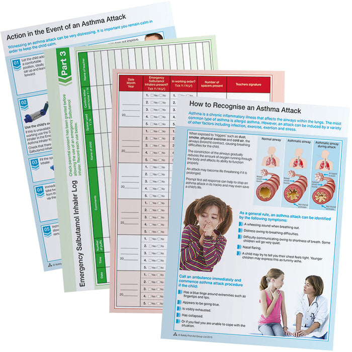 Emergency Asthma Inhaler Log Folder