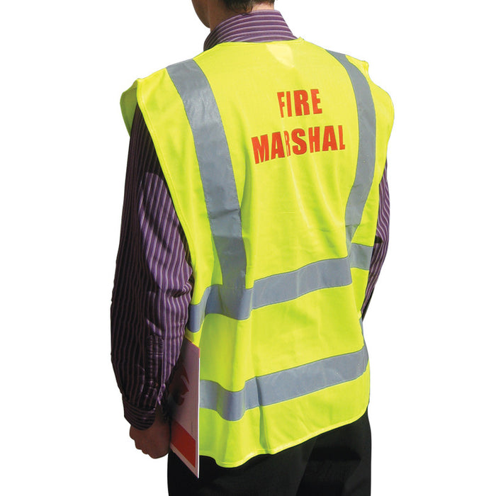 Fire Marshal Hi-Visibility Waistcoats, Yellow