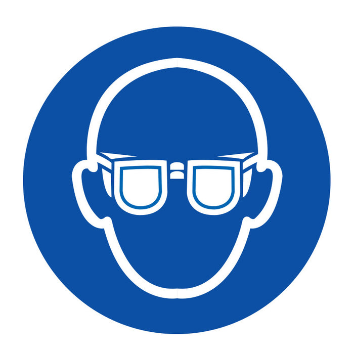 PPE Label - Eye Protection, Vinyl, 10cm dia.