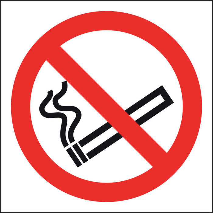 No Smoking Sign, Vinyl, 10x10cm