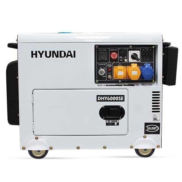 Hyundai Silenced Standby Single Phase Diesel Generator | Hyundai 5.2kW/6.5kVA | 1 Year Platinum Warranty | Standby Generator for Home or Business