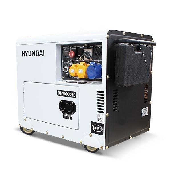 Hyundai Silenced Standby Single Phase Diesel Generator | Hyundai 5.2kW/6.5kVA | 1 Year Platinum Warranty | Standby Generator for Home or Business