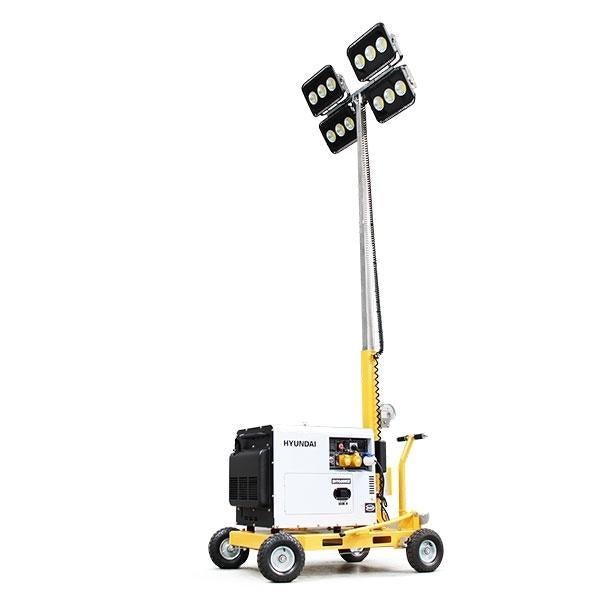 Evopower LED Mobile Lighting Tower With 5.2kW Diesel Generator | Evopower 600W | 2 Year Platinum Warranty