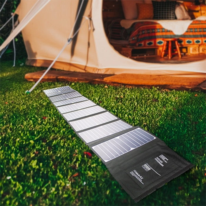 Hyundai H60 60W Portable and Foldable Solar Charger With USB and DC Connectivity