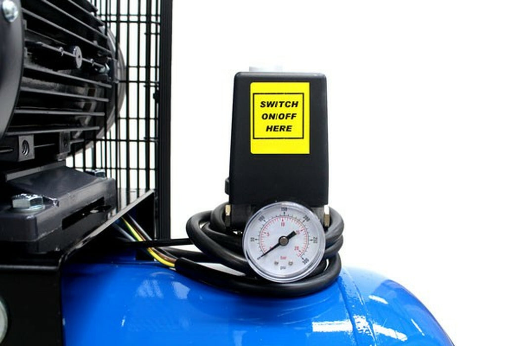 Hyundai 200 Litre Air Compressor, 21CFM/145psi, 3-Phase Twin Cylinder 5.5hp | HY55200-3 | 2 Year Hyundai warranty