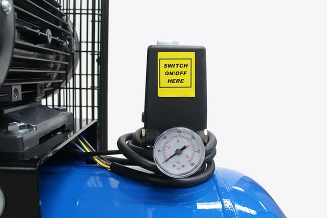 Hyundai 270 Litre Air Compressor, 21CFM/145psi, 3-Phase Pro-series 7.5hp | HY75270-3 | 2 Year Hyundai warranty