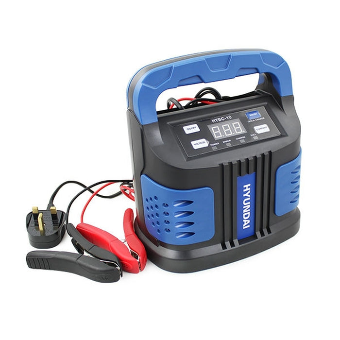 Hyundai 6v and 12v Battery Boost Charger, 15 Amp | HYBC-10 | 1 Year Warranty