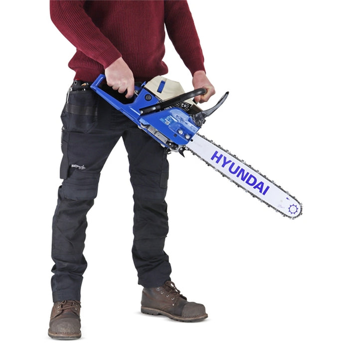 Hyundai 62cc 20” Petrol Chainsaw, 2-Stroke Easy-Start | HYC6200X | 3 Year Warranty