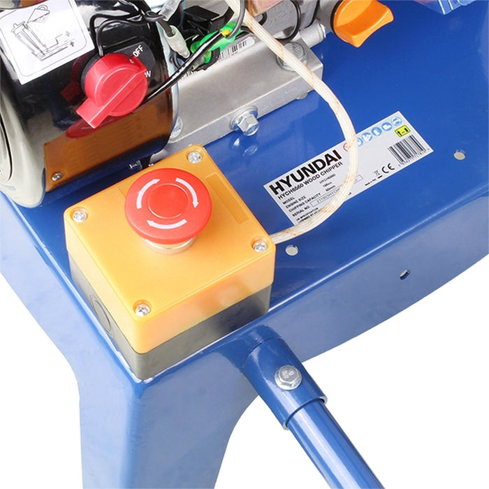 Hyundai 212cc 60mm Petrol 4-Stroke Garden Wood Chipper Shredder | HYCH6560