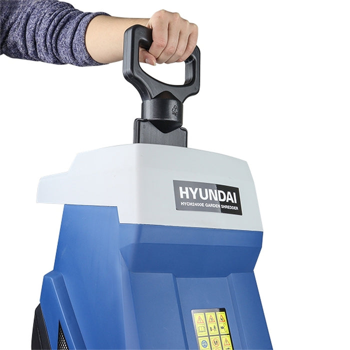 Hyundai Electric Garden Shredder, 2400w / 2.4kW, 230v | HYCH2400E | 2 Year Hyundai warranty