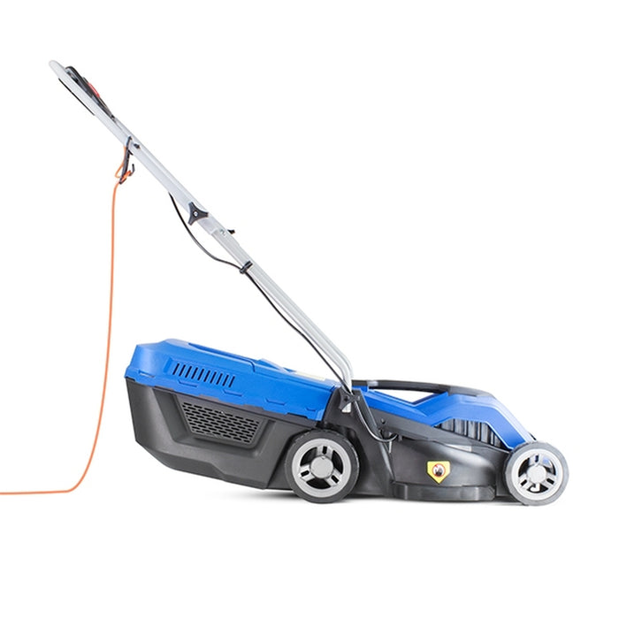 Hyundai 33cm Corded Electric 1200w/230v Roller Mulching Lawnmower | HYM3300E | 3 Year Warranty