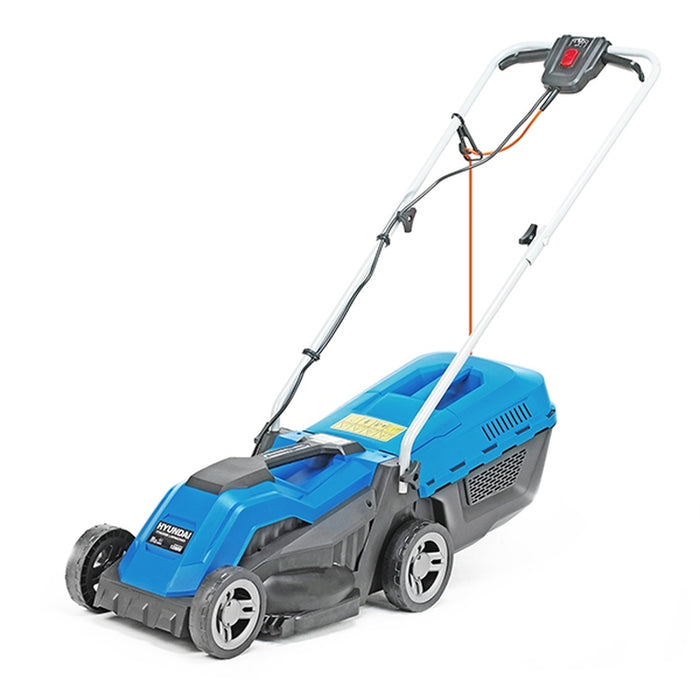 Hyundai 33cm Corded Electric 1200w/230v Roller Mulching Lawnmower | HYM3300E | 3 Year Warranty