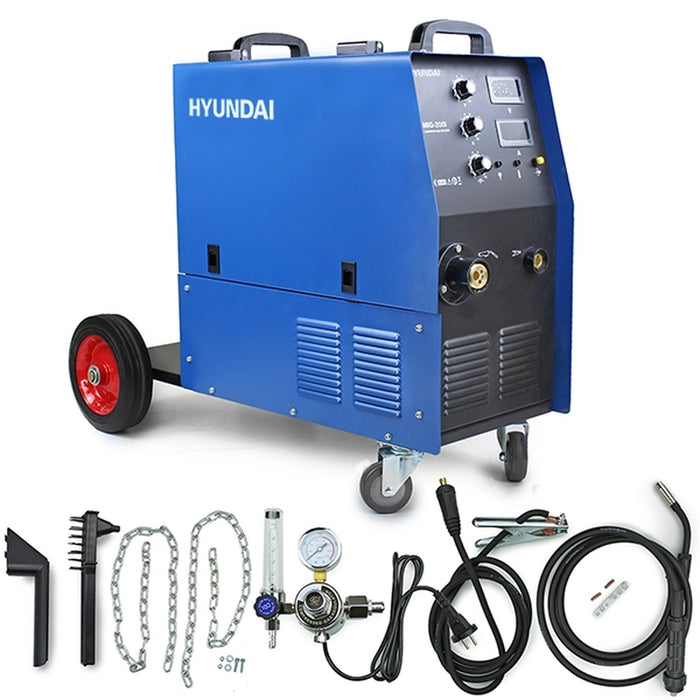 Hyundai 200 Amp MIG Welder, 230V Single Phase, Pro series | HYMIG-200I | 2 Year Warranty